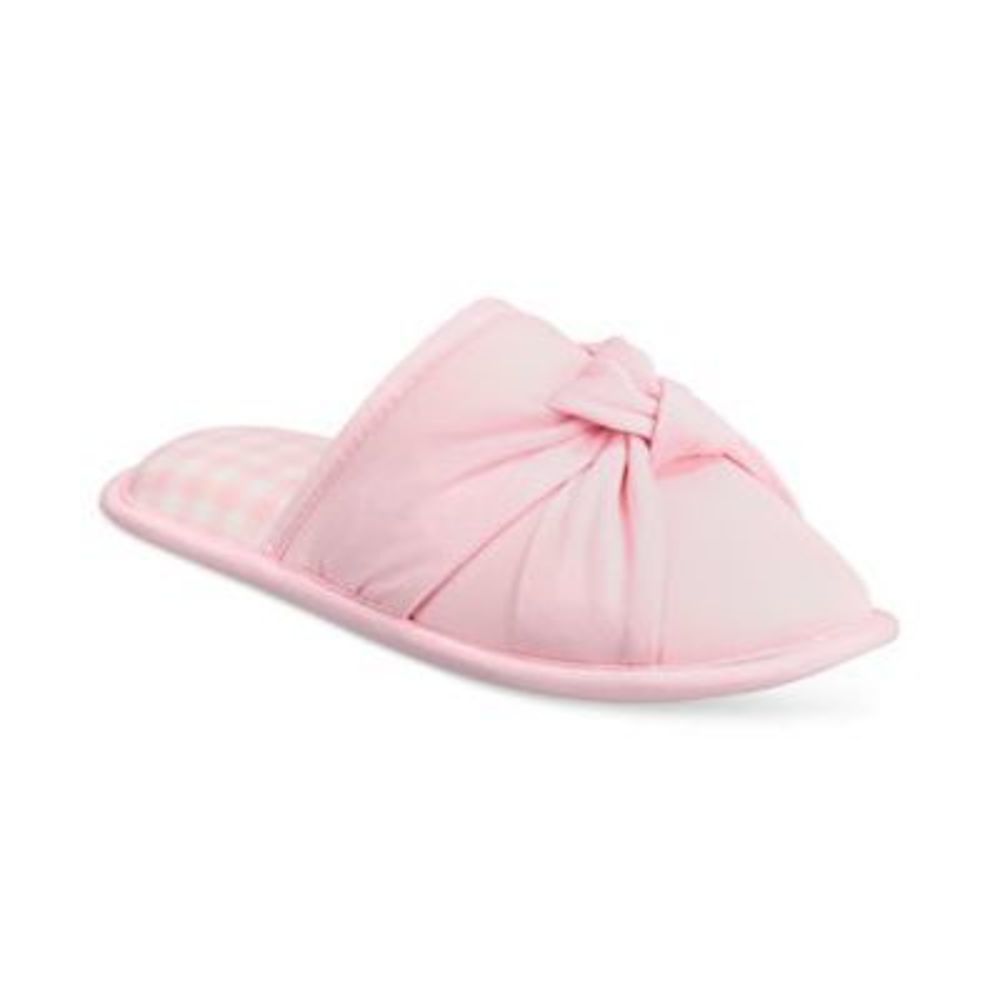 Charter Club Womens Slip On Twisted Cozy Slippers Rose Shadow Size S NIB